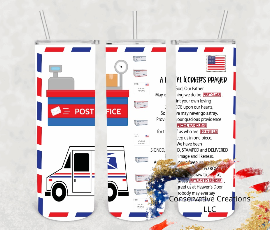 USPS Prayer 20oz Tumbler