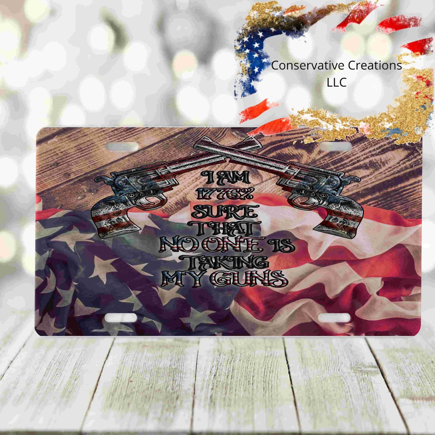 1776% wooden Flag