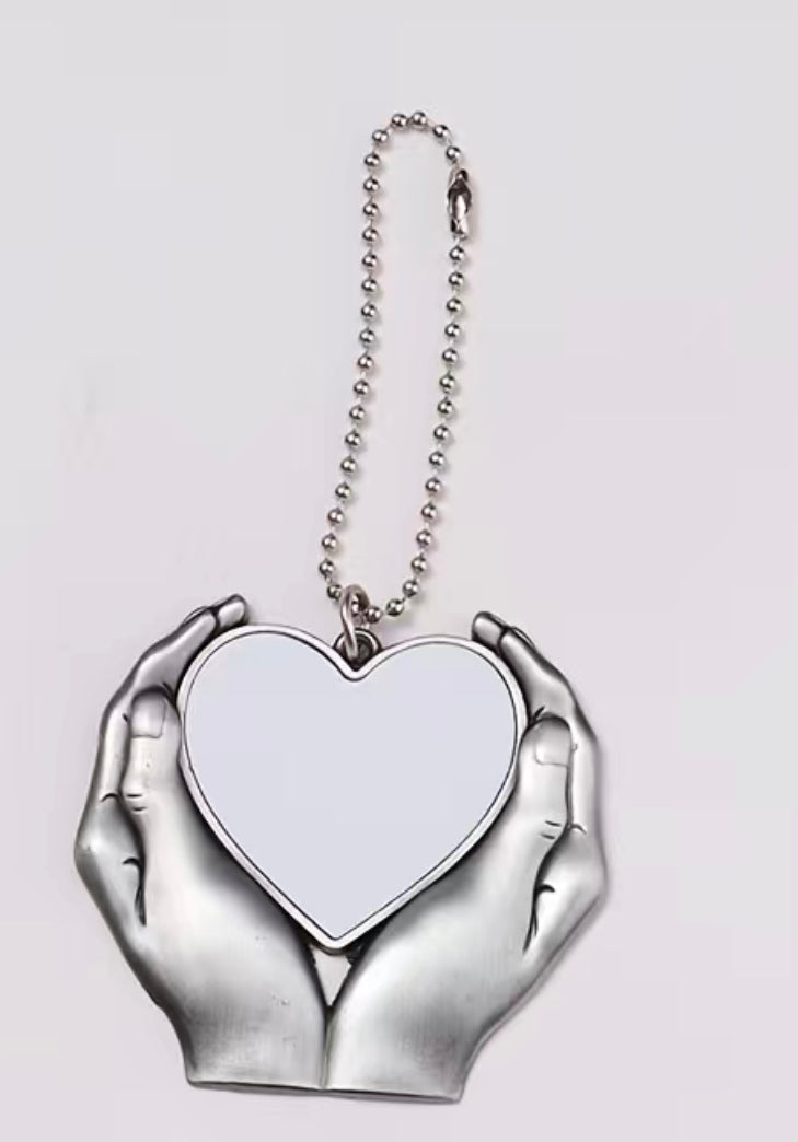 Prayer hand car charm