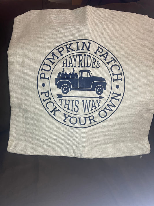 Pumpkin Patch Pillowcase Cover