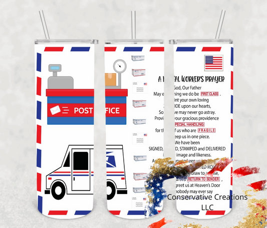 USPS Prayer 20oz Tumbler